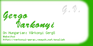 gergo varkonyi business card
