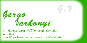 gergo varkonyi business card